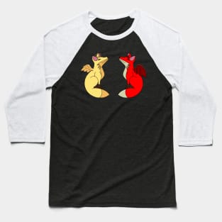 Divine and Diabolic Foxes - basic Baseball T-Shirt